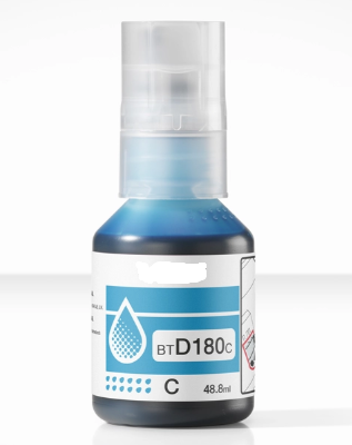 Pigment- & Dye-Tinte Brother Cyan BTD180C48
