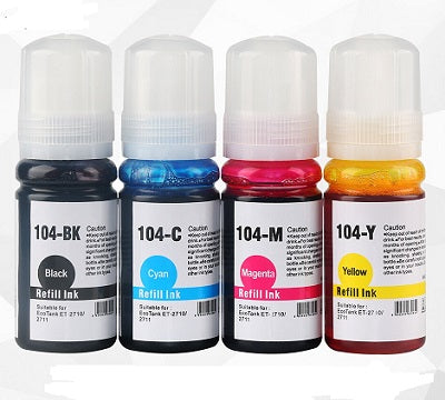 Pigment- & Dye-Tinte Epson Schwarz IET104BK